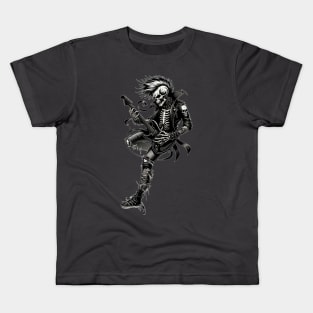 Skeleton Rocker Kids T-Shirt